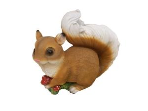 Белка с грибами L29 W19 H26 см