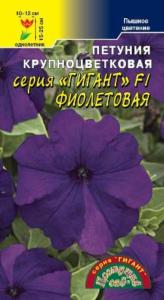 Петуния Гигант фиолетовая   крупн. Цвет сад