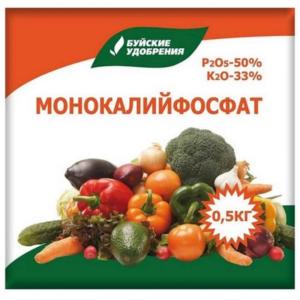Монокалийфосфат 0,5кг Буйские удобрения (PК-50:33) 6/36/1512 БХЗ