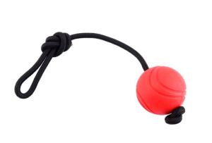 Игрушка NUNBELL д/собак Мяч литой d=6.5см 160гр, пружинистый, с ручкой l=39см, микс арт.10922-5436 К