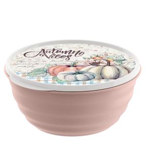 Салатник 3,2л Latina с крышкой с декором в ассорт. /2/15