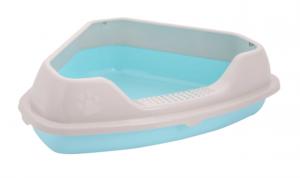 Туалет угловой с бортом Мур Мяу голубой 1-12