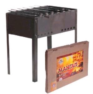 Мангал 400х250х140(+5 шампуров металл 0,5мм)в короб.-1-А-И