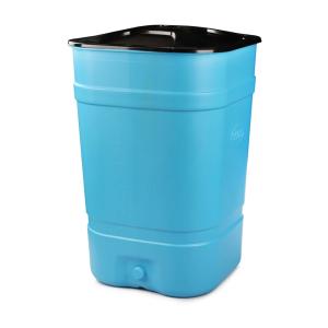 Бочка-бак 350л с крышкой квадратный-3