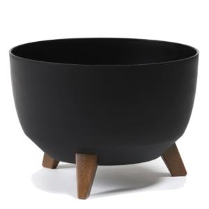 Рим кашпо на ножках 5,1л d24 h19см черный Roma-Польша