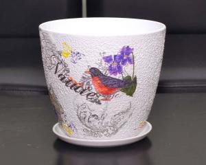 Горшок бутон Декупаж(102) 2л d15см 