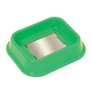 Ванночка пластик д-птиц Дарэленд 14,5х12х3см с зеркалом д-купания изумруд 1-1