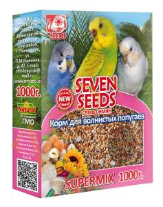 Корм д/попугаев волнистых SUPERMIX SEVEN SEEDS (Семь семян) 1000г/6