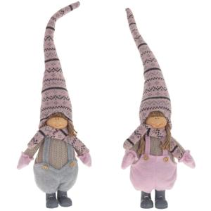 Игрушка набивная Мальчик-Девочка, L15 W8 H52 см, 2в.