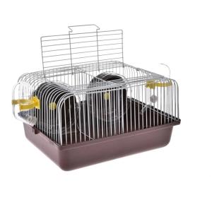 Клетка д-грызунов двухсекционная 31х24х17см (2колеса,2поилки,2кормушки) арт.10922-6041 1-1 ЧД