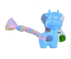 Игрушка-пищалка WOGY д-собак Коровка 10.7х6.5х3.5см микс арт.31019-0297 Код262677