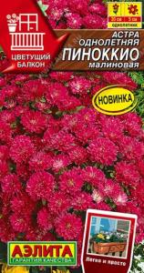 Астра Пиноккио малиновая карликовая 0,2г Одн 20см (Аэлита)