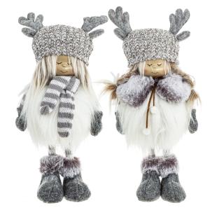 Игрушка набивная Девочка, L16 W12 H32 см, 2в.