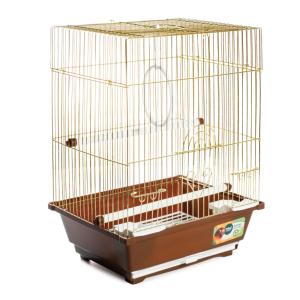 Клетка 2105G для птиц, золото, 300х230х390мм