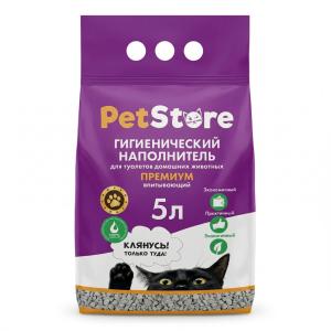 Наполнитель PET STORE (Пет Стор), глиняный впитывающий, 5л