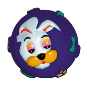 Игрушка винил Мяч морда собачья 8см 1033-4 