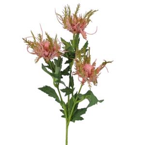 Искусственные цветы Синеголовник h65см