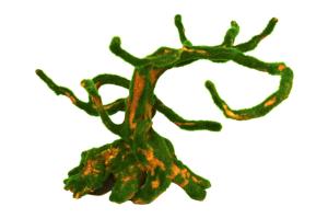 Декорация пластиковая PRIME Коряга со мхом L 27,5х18,5х19 см