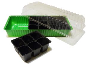 Парник-мини+3 кассеты по 6 ячеек (45х20х7)-30 МС