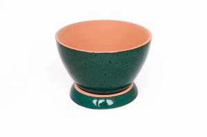 Кашпо Пиала(2) 1л d17 h12см изумруд крап.