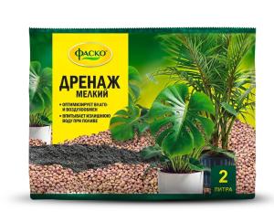 Дренаж для растений керамзитовый, мелкий, 2л, Цветочное счастье, ФАСКО