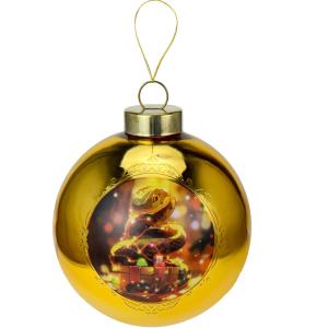 Шар Желтая змея D 8см 