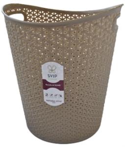 Корзина для бумаг 13л Natural кофейный-8  ПлР