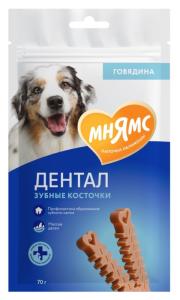 Лакомства д-собак Мнямс Dental Зубные косточки 70г