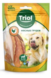 Лакомство для собак «Мясные грудки из курицы», 70г, Triol