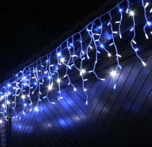 Гирлянда Бахрома 300 ламп сине-белый BP-15-1