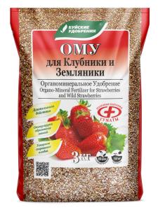 Для клубники и земляники 3кг ОМУ удобрение 1/5/180 БХЗ
