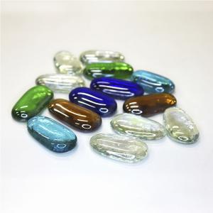 Грунт стеклянный плоский овальный цветной-ЗР 