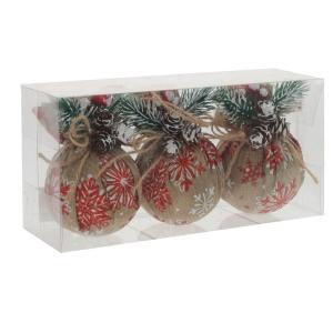 Шары набор (уп.3шт) L9,5 W8 H11 см