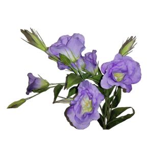 Искусственные цветы Эустома ветка h70см