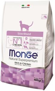 Корм д-кошек сух Monge Cat Sterilized д-стерилизованных кошек 400г
