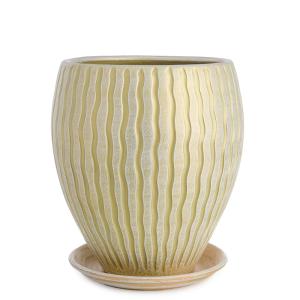 МАНЕ конус горшок с поддоном 8л d21см оливка