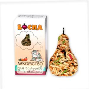 Лакомства д/грызунов Груша с овощами 100г 3 в 1 БОСПА 2/45