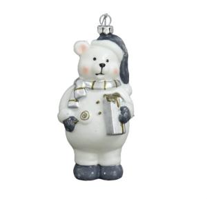 Декор подвесной Мишка с подарком , L12,7W6,6H6см