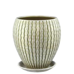 МАНЕ конус горшок с поддоном 1,5л d15см оливка