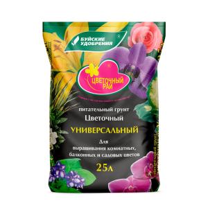 Грунт для цветов 25л Цветочный Рай 4/60 БХЗ