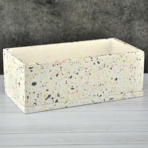 Мозайка(02) кактусник горшок с поддоном 1,3л 23х12-h9см 