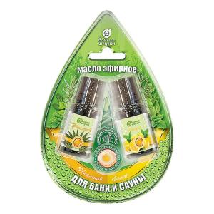 Набор масел 2х10мл(эвкалипт, лимон) блист.в форме капля-20 ЛГ