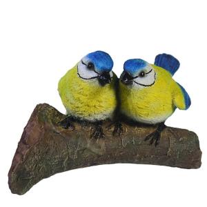 Синицы на ветке L16,5 W8,5 H12,5 см (ПОЛИСТОУН)