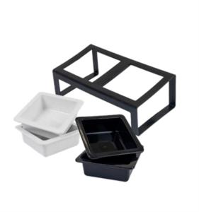 Дарэленд Кормушка ИДЕЯ-2 пластиковая двойная 2*0,38л (+ 2 миски дополнительно)