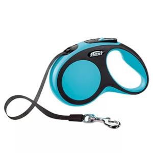 Рулетка поводок  Flexi New Comfort S Tape 5м до  5кг ремень голубой