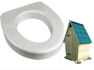 Сиденье для дачного туалета пенопластовое-ДС