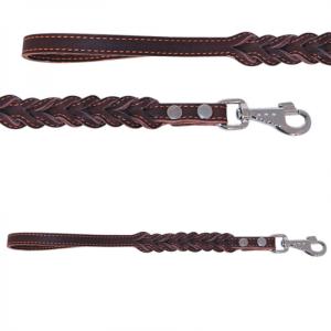 Водилка кожаная, с трехгранным плетенем(квадрат), 15 мм-ВК-15-Кв