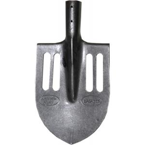 Лопата штыковая остроугольная, облегченная, рельсовая сталь, 21*29см, б/ч