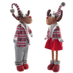 Игрушка набивная Олень, L29 W17 H101 см, разм.полк. Lп29 Wп17 Hп72 см, 2в.