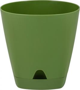 Амстердам с поддоном 2,5л d17 с НИЖНИМ ПОЛИВОМ оливковый-10 ПлР